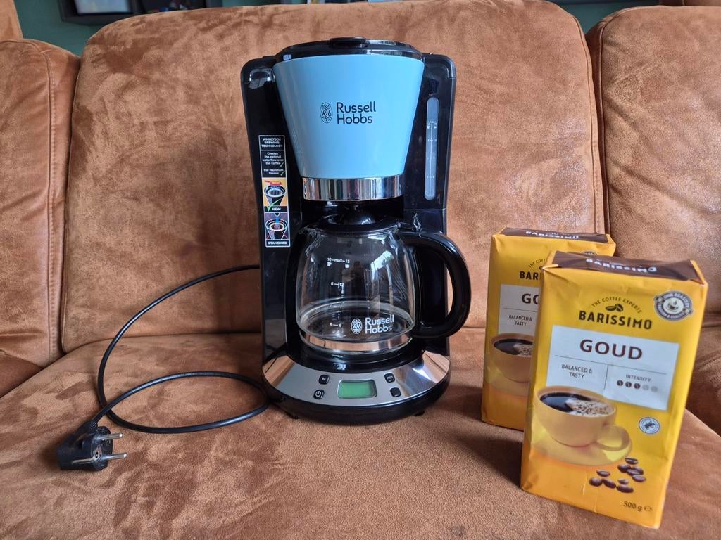 Russell Hobbs Koffiezetapparaat met 2 pakken koffie, 10 kopjes of meer, Koffiemachine, Gemalen koffie, Ophalen of Verzenden