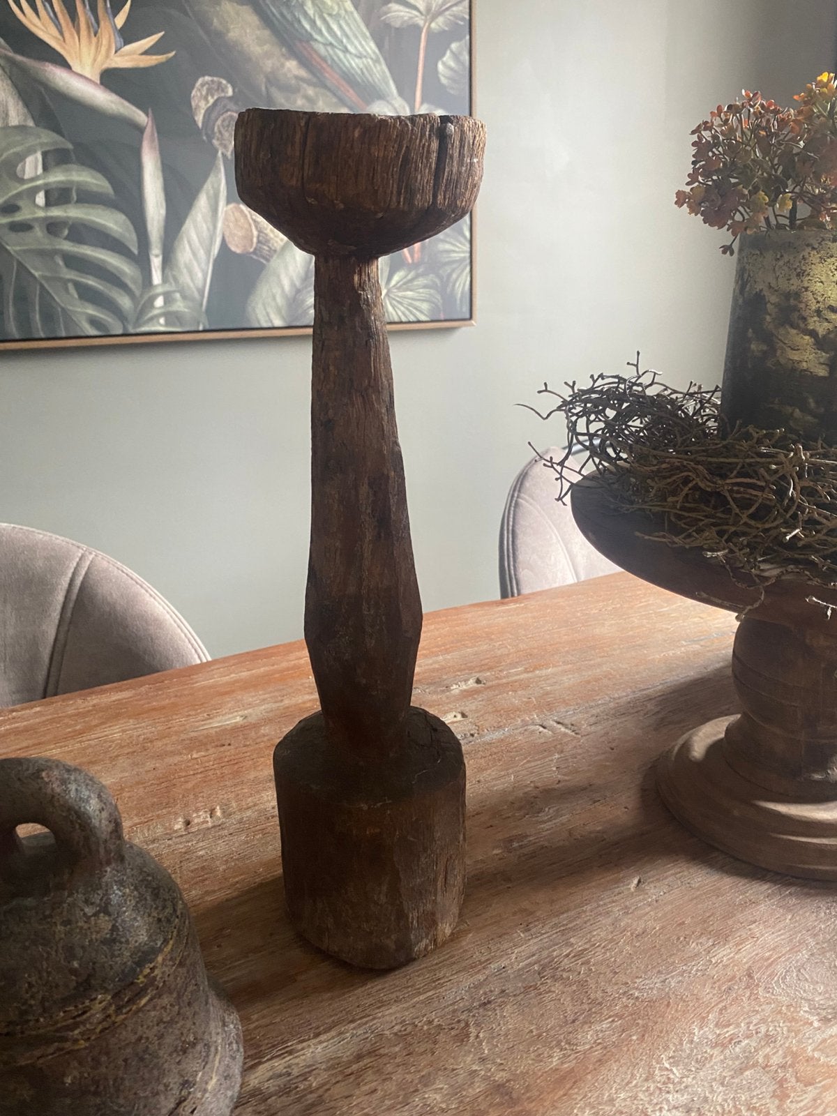 Oud houten ornament, Ophalen of Verzenden