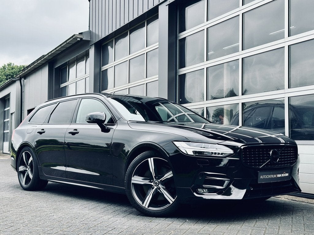 Volvo V90 2.0 T4 R-Design | Blackline | Automaat | Panodak |, Auto's, Volvo, Automatische klimaatregeling, 1969 cc, 14 km/l, 93 €/maand