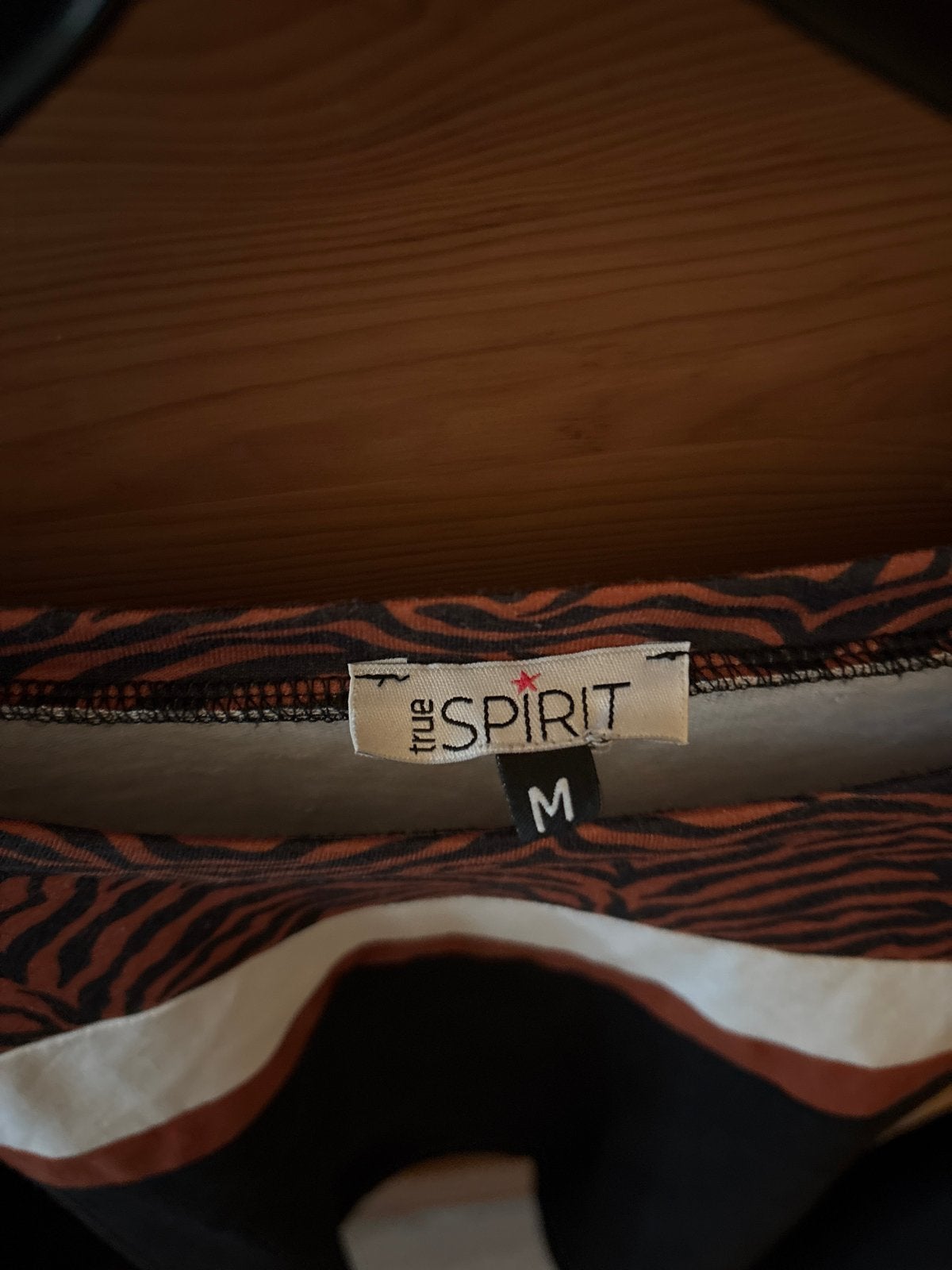 True Spirit trui met tijgerprint en strepen - Maat M, Maat 38/40 (M), Verzenden, Zwart, Zo goed als nieuw