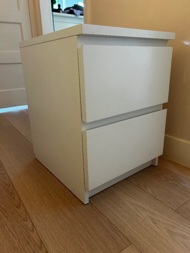 IKEA MALM kast met 2 lades - Gebruikt, Ophalen, Minder dan 50 cm, Gebruikt, 1 of 2 laden