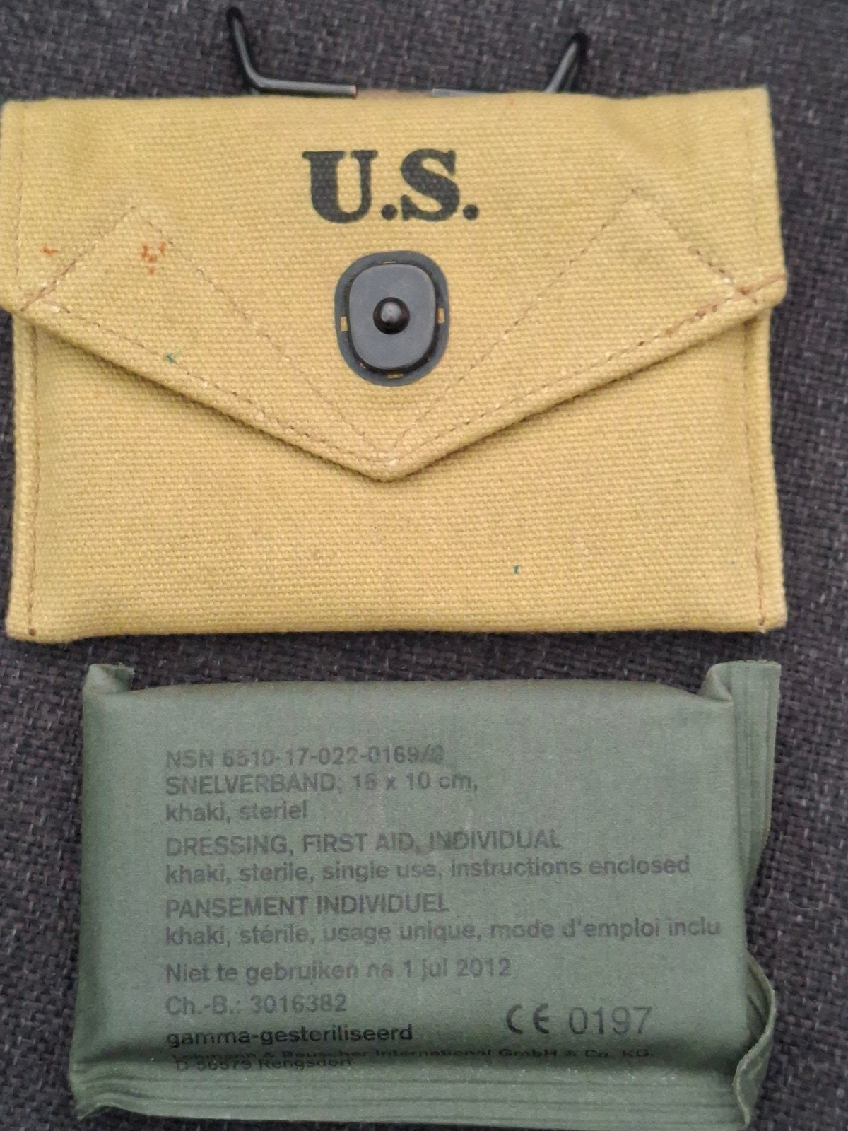 US militair verbandtasje K & S CO1942, Ophalen of Verzenden, Landmacht, Amerika, Overige typen