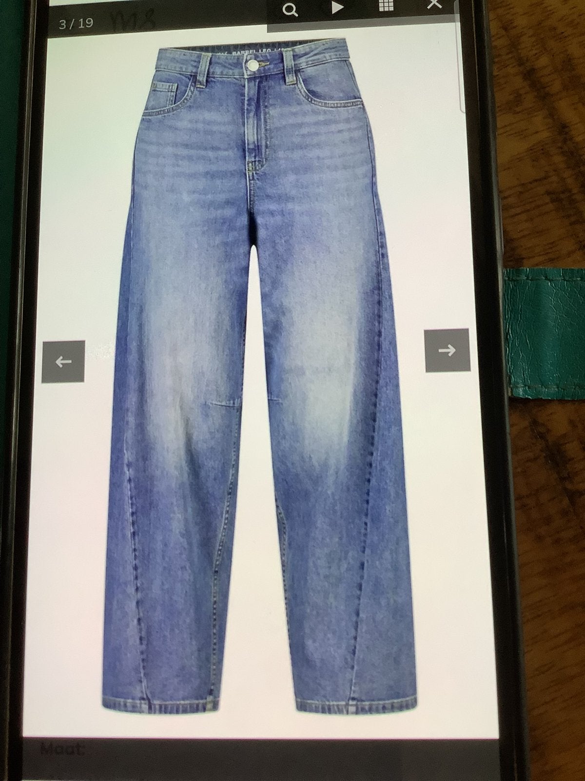 Hot hot barrel jeans ms mode maat 54, Kleding | Dames, Ophalen of Verzenden, Zo goed als nieuw, Blauw, Broek of Spijkerbroek