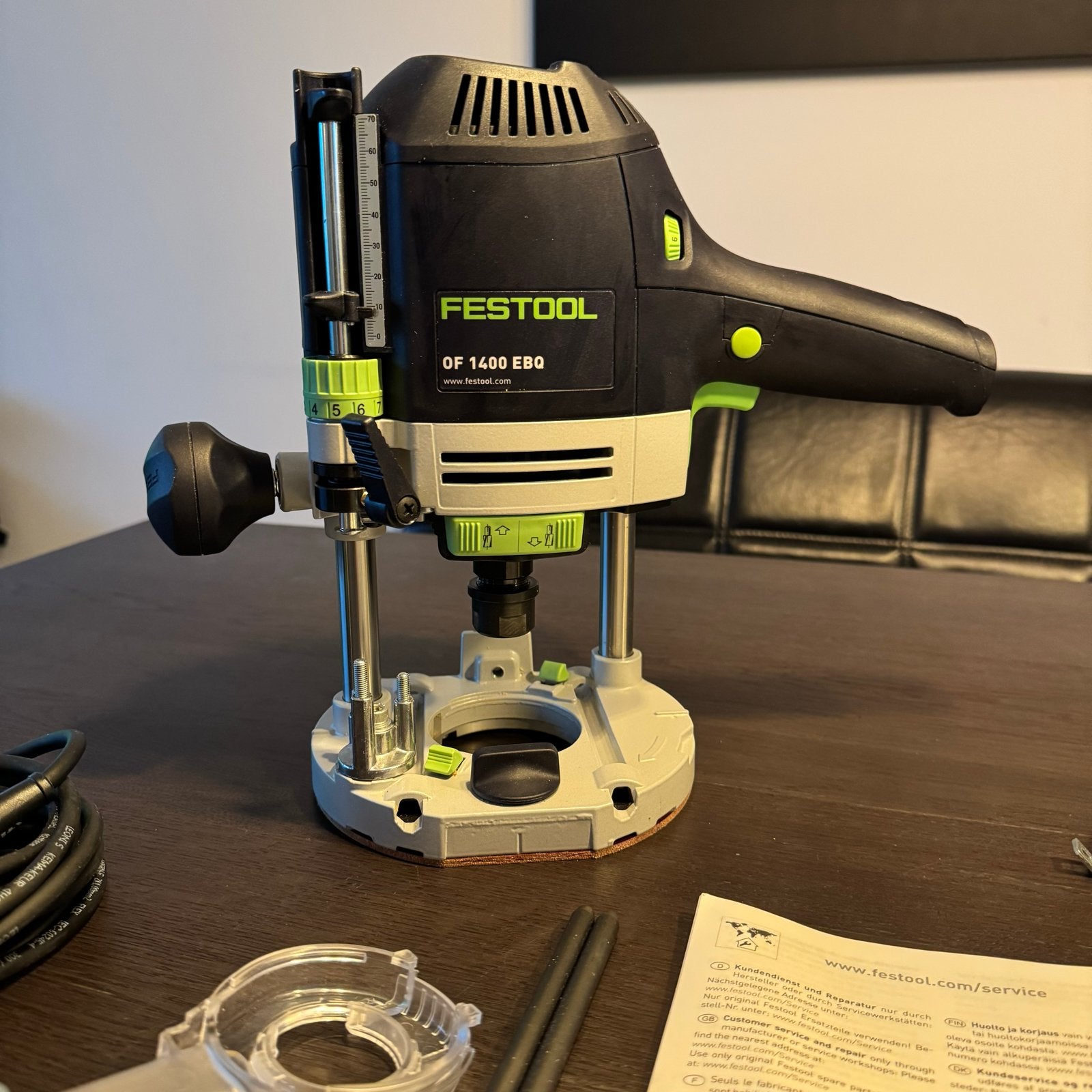 Festool OF 1400 EBQ-Plus Bovenfrees Nieuw, Doe-het-zelf en Verbouw, Gereedschap | Freesmachines, Ophalen of Verzenden, Zo goed als nieuw