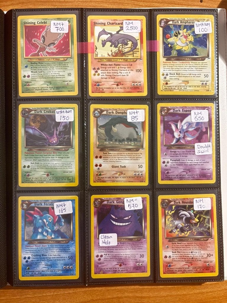 Pokemon Neo Destiny kaarten, Ophalen of Verzenden, Zo goed als nieuw, Meerdere kaarten