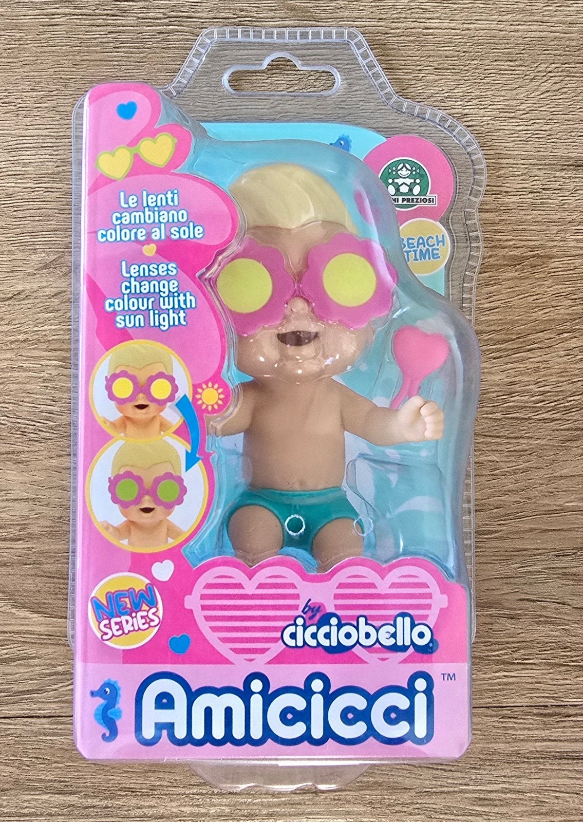 Amicicci Cicciobello Beach Time Pop met Veranderende Bril, Kinderen en Baby's, Ophalen of Verzenden, Nieuw, Babypop