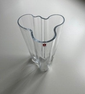 Iittala Aalto (Savoy) vaas 201 mm helder, Huis en Inrichting, Overige kleuren, Ophalen of Verzenden, Minder dan 50 cm, Glas