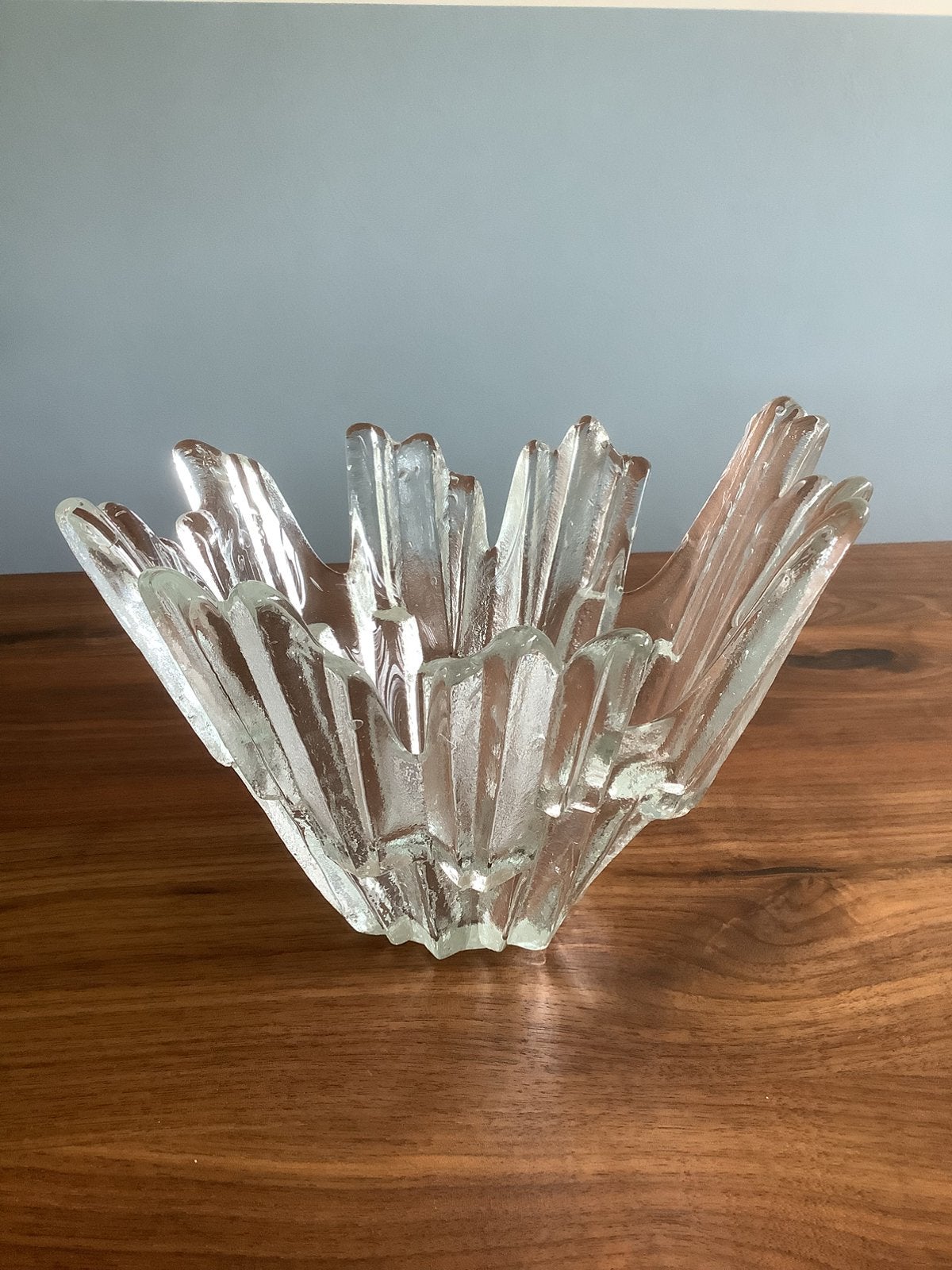 Tauno Wirkkala ice glass schaal Ø20 cm, Antiek en Kunst, Ophalen of Verzenden