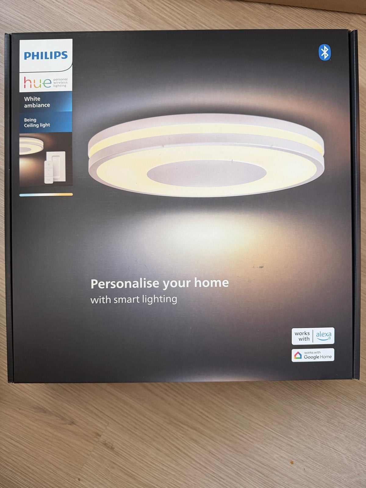 NIEUW Philips Hue Being wit Plafondlamp White Ambiance, Huis en Inrichting, Lampen | Plafondlampen, Ophalen of Verzenden, Nieuw