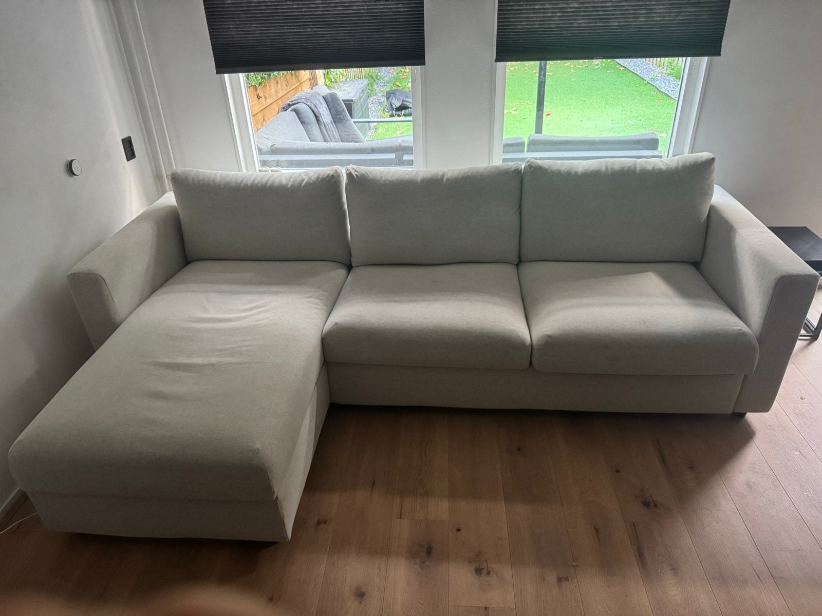 IKEA Luxe Slaapbank VIMLE - Zo goed als nieuw, Huis en Inrichting, Ophalen, Beige, Tweepersoons, Zo goed als nieuw
