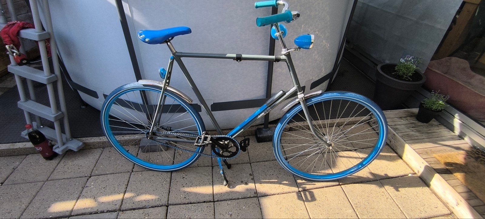 Fiets heren..hoog Frame zgan, Ophalen of Verzenden, Gebruikt, 80 kg of meer