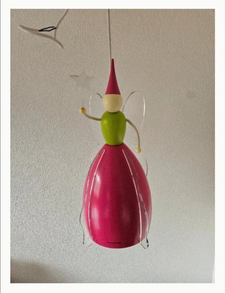 Leuke kinderlamp van Philips; 5 euro, Kinderlijk, speels, elfje, Hout, Overige fittingen, Ophalen of Verzenden