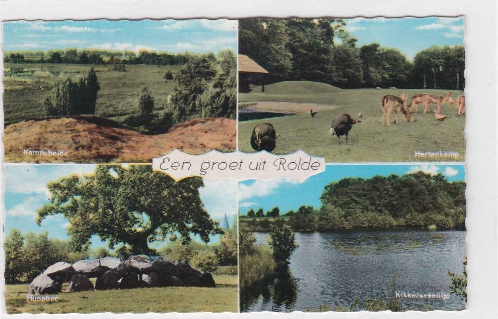 18735 Een groet uit Rolde Drenthe Fotokaart 1968 Deurze Loon, Verzenden, 1960 tot 1980, Ongelopen, Drenthe