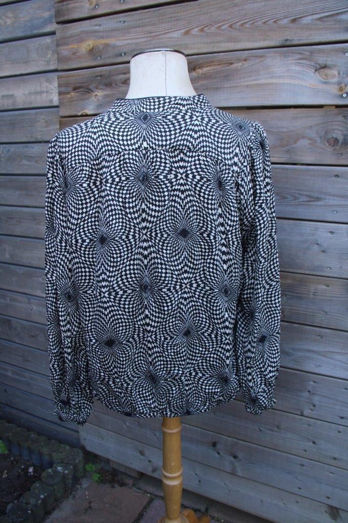 Blouson zwart/ creme Summum mt 38 Vaste prijs, Maat 38/40 (M), Summum, Verzenden, Zwart