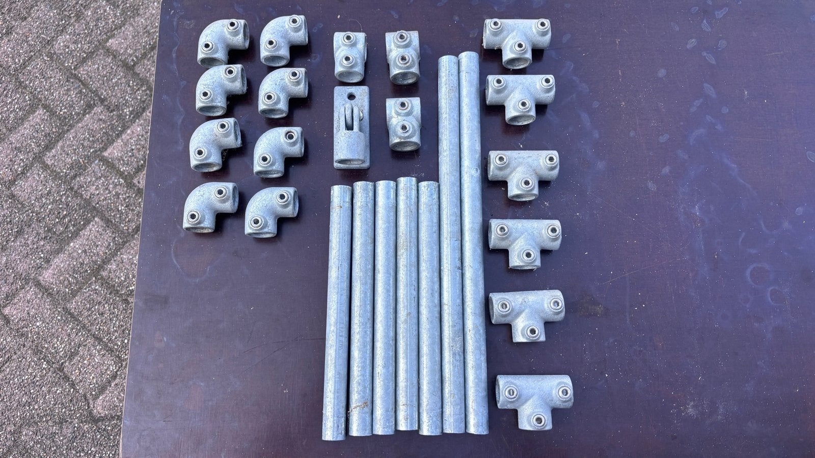 Decoratieve steigerbuis koppelingen 26,9mm, Ophalen of Verzenden, Gebruikt, Overige typen