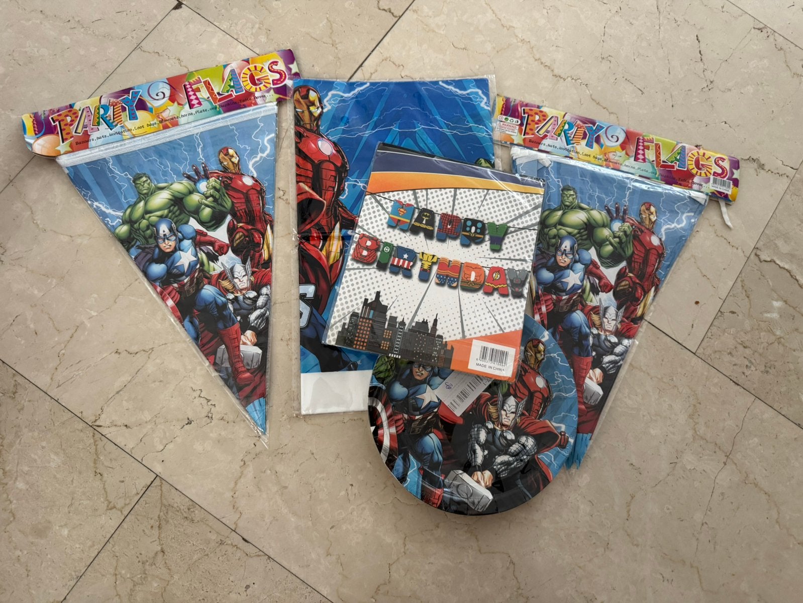 Avengers Feestartikelen, Ophalen of Verzenden, Nieuw, Versiering, Verjaardag