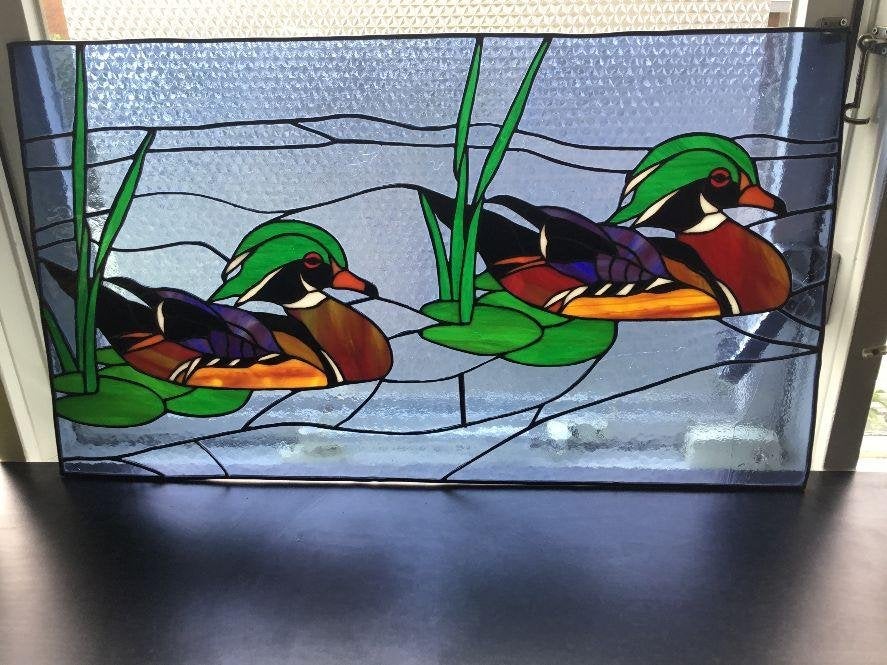 glas in lood, Ophalen, Gevelraam of Ruit, Minder dan 80 cm, Zo goed als nieuw