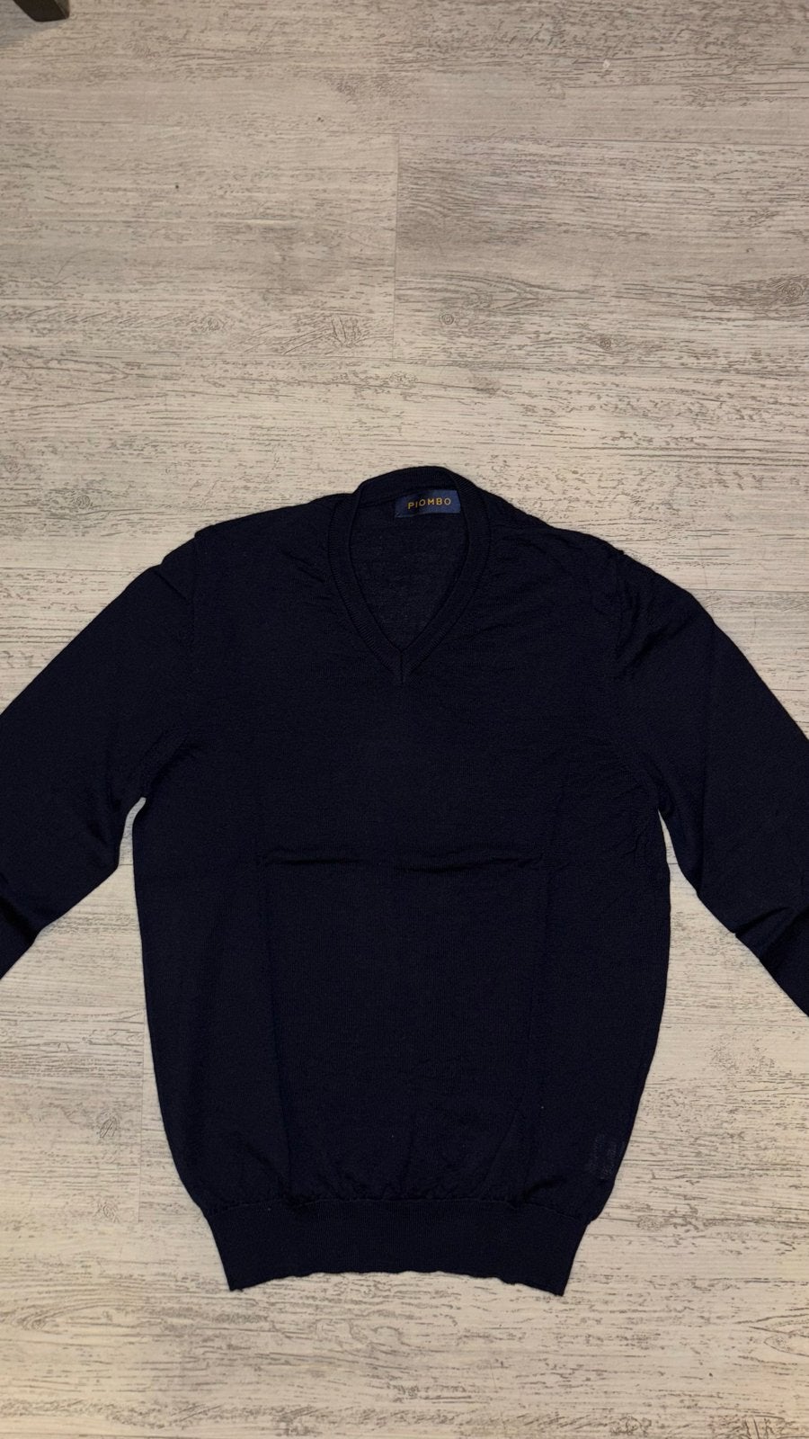 Piombo heren trui V-hals donkerblauw maat M, Kleding | Heren, Truien en Vesten, Ophalen of Verzenden, Zo goed als nieuw, Maat 48/50 (M)