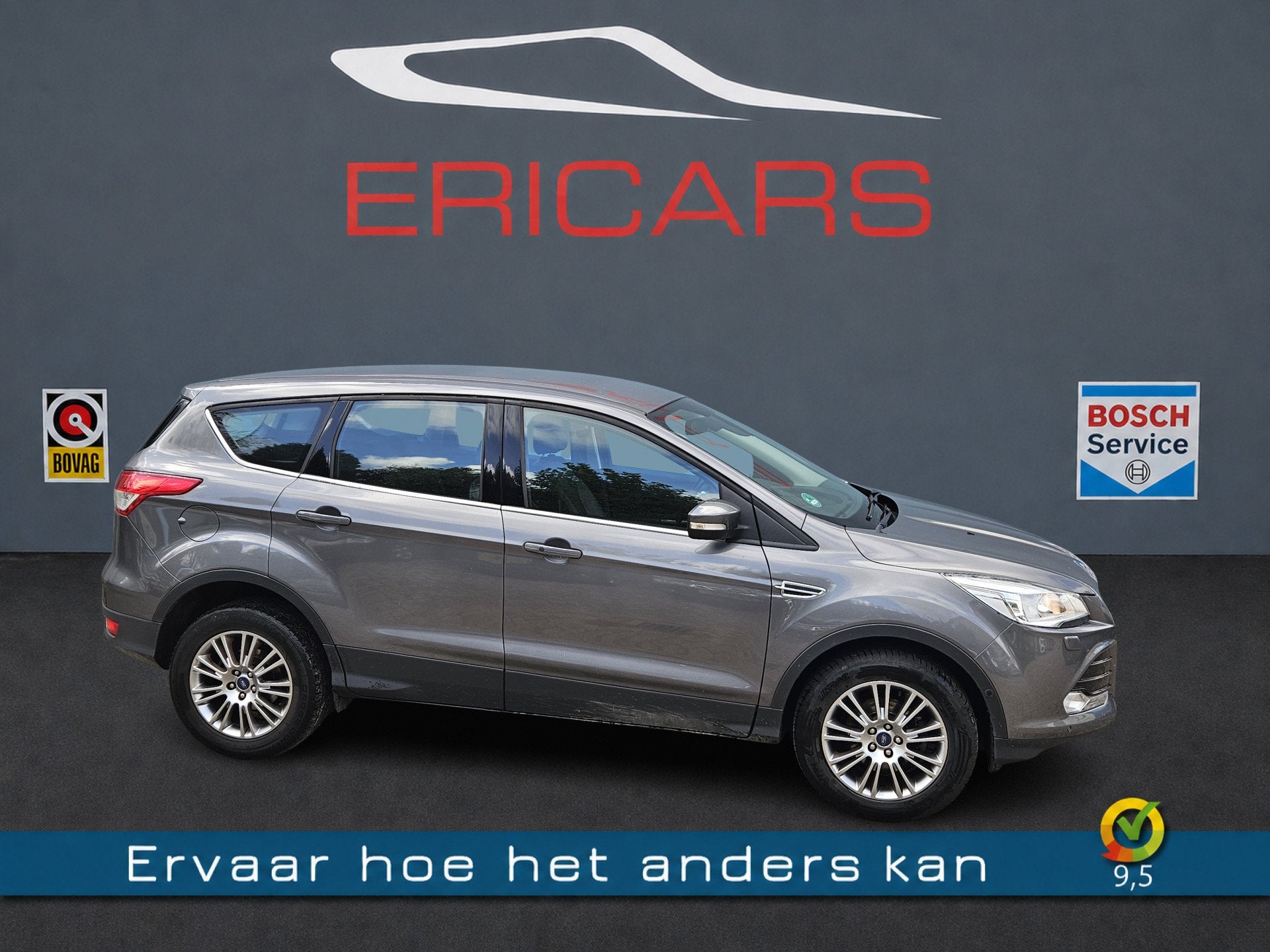 Ford Kuga 1.6 Titanium NAVI PDC TEL LM LEER TREKHAAK, Voorwielaandrijving, Euro 5, 15 km/l, Gebruikt