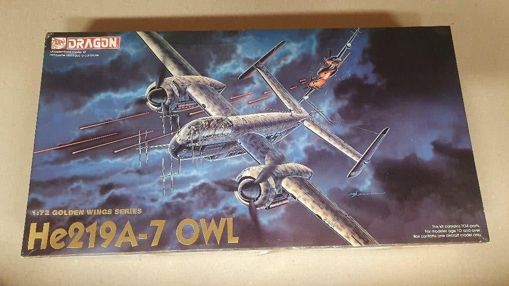 Heinkel He-219A-7, Overige merken, 1:72 tot 1:144, Ophalen of Verzenden, Zo goed als nieuw