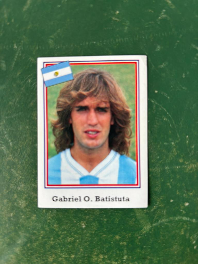 Voetbalplaatje Gabriel Batistuta Argentinie WK 94 Eurroflash, Ophalen of Verzenden, Zo goed als nieuw