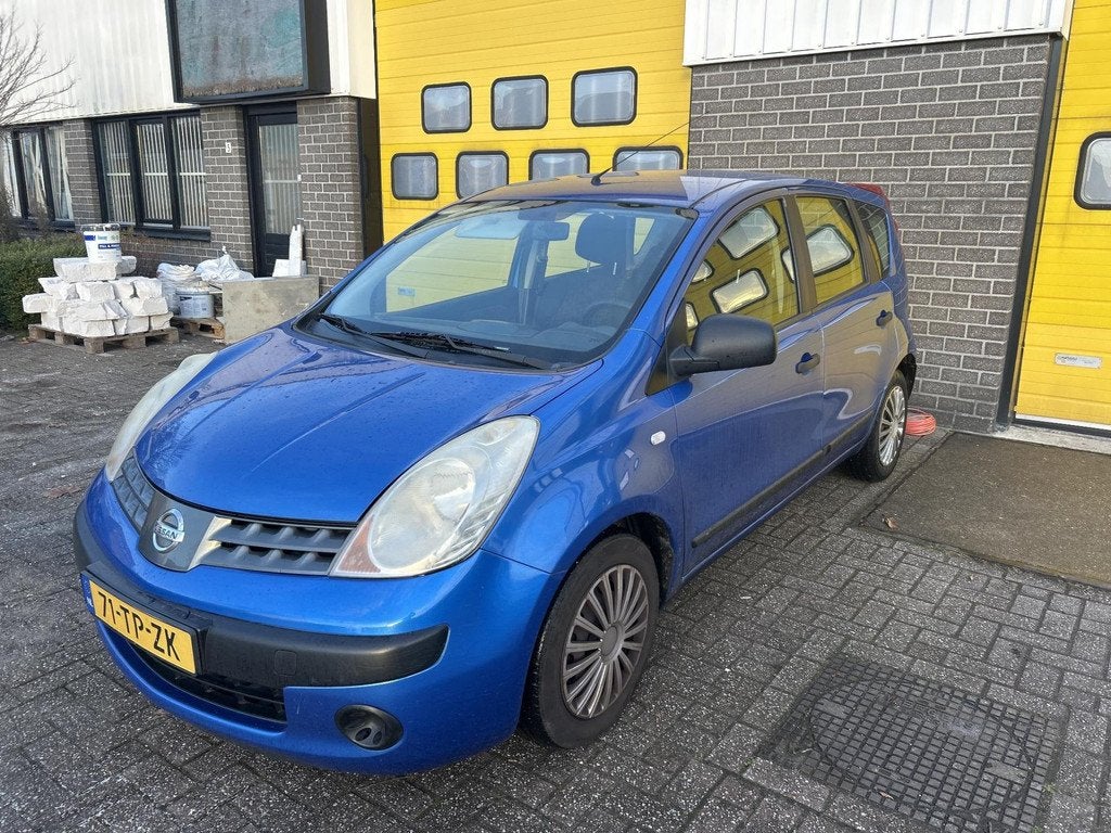 Nissan Note 1.4 Visia|APK 2-27|Airco, Auto's, Nissan, Voorwielaandrijving, 4 cilinders, Blauw, Origineel Nederlands
