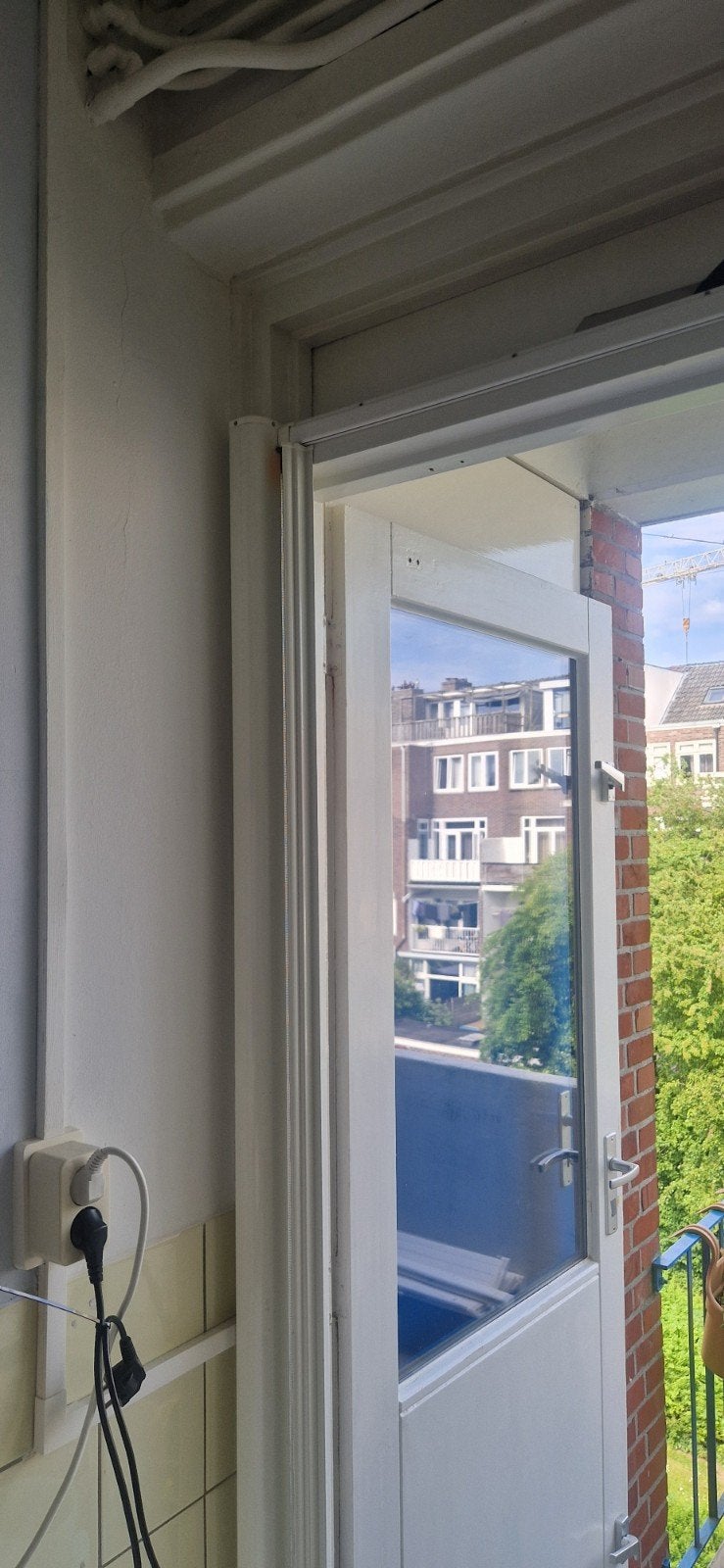 Hamstra rolhor voor deur 215 cm met defect!, Ophalen, Gebruikt, 200 tot 215 cm