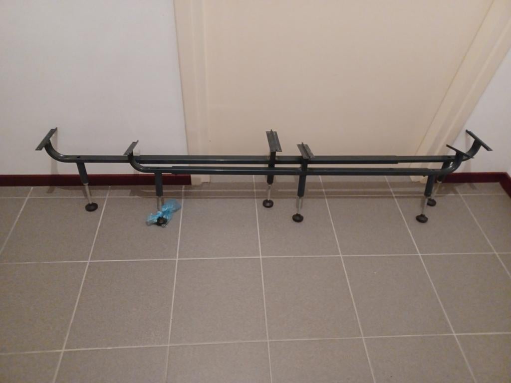 Potenset voor 2 persoons lattenbodem, Ophalen, Gebruikt, Tweepersoons