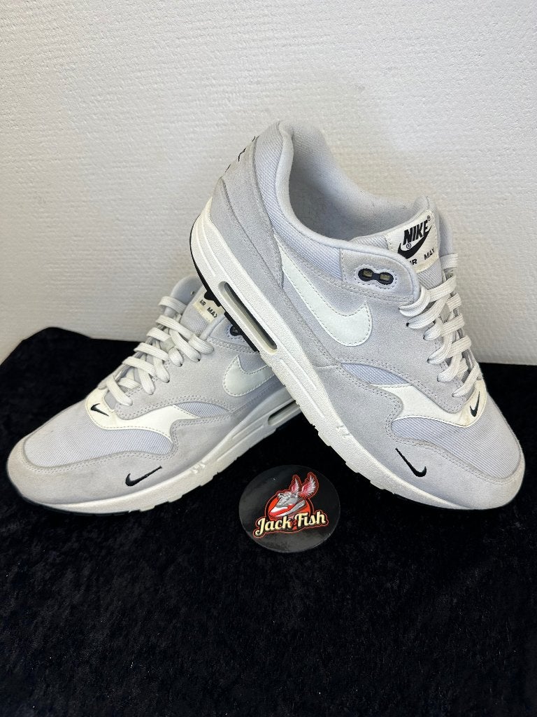 Nike Air Max 1 Pure Platinum Mini Swoosh - size 45, Nike air max, Overige kleuren, Ophalen of Verzenden, Sneakers of Gympen