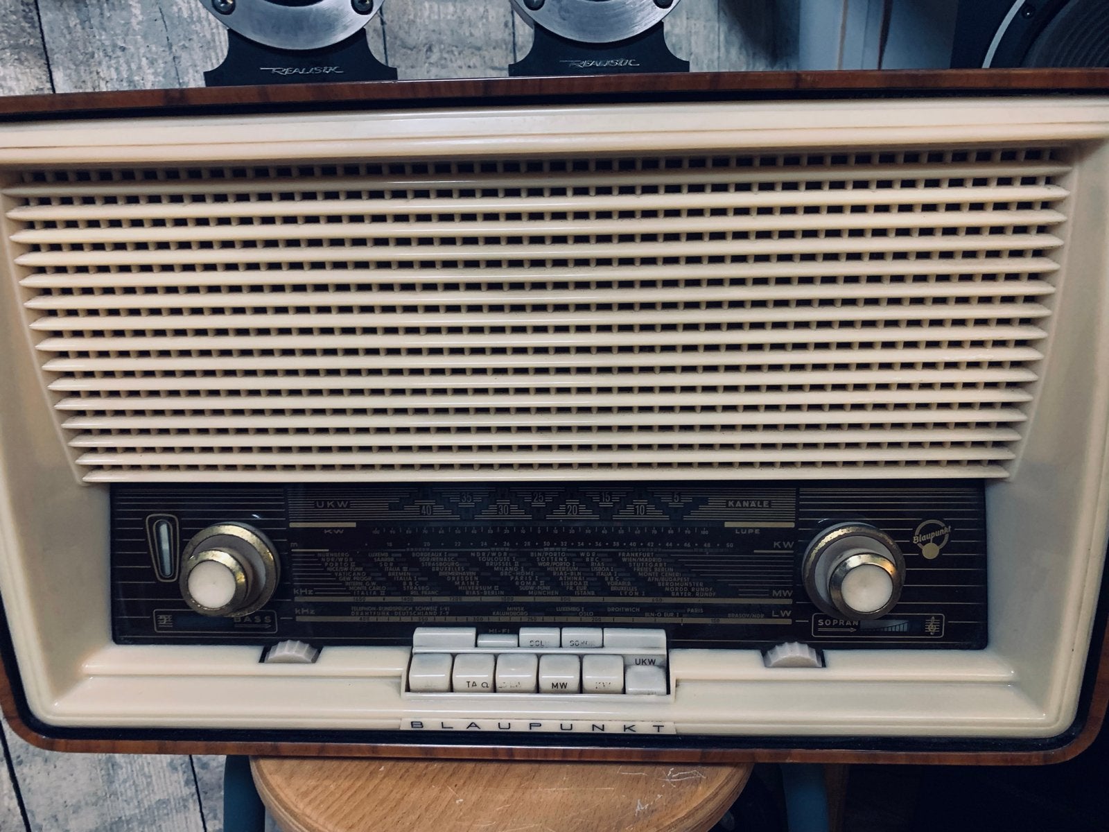 Vintage Blaupunkt buizenradio - Prachtig design, Ophalen of Verzenden, Gebruikt, Radio