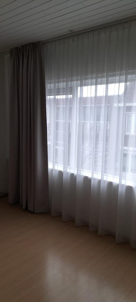 Vitrage en verduisterende overgordijnen met rails, Huis en Inrichting, Stoffering | Gordijnen en Lamellen, Ophalen of Verzenden