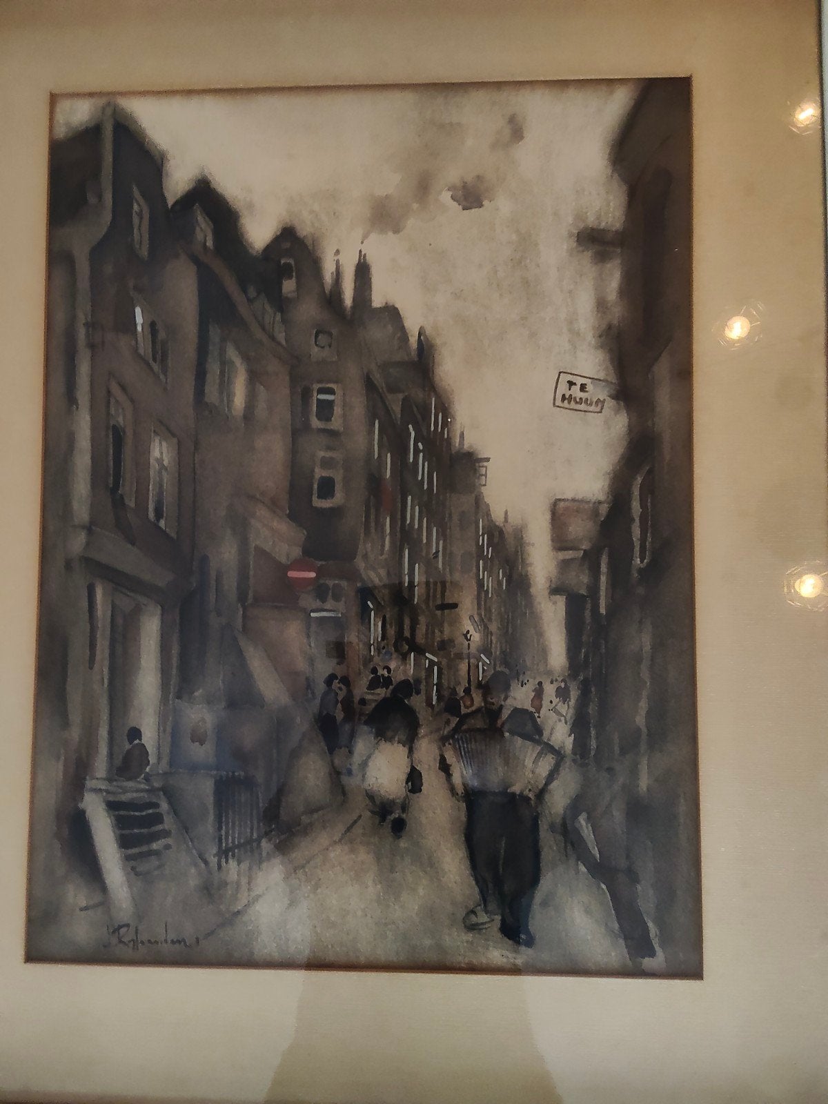 aquarel van Jan Rijlaarsdam, Ophalen