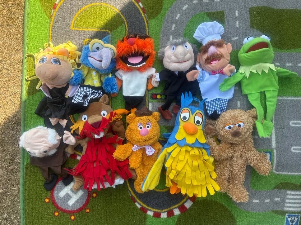 Grote collectie Muppets handpoppen - Kermit, Miss Piggy, Foz, Kinderen en Baby's, Speelgoed | Knuffels en Pluche, Ophalen, Overige merken