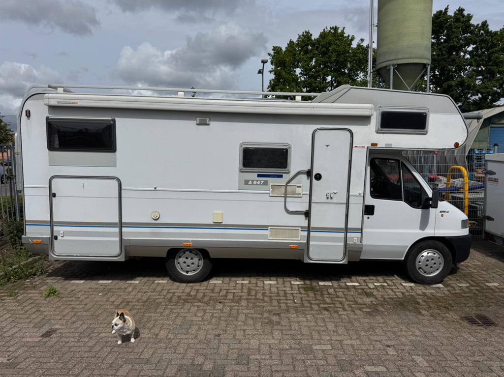 TK Burstner A647 XL Garage Camper Dwarsbec, Standaard zit, Alkoof, Ringverwarming, Fiat