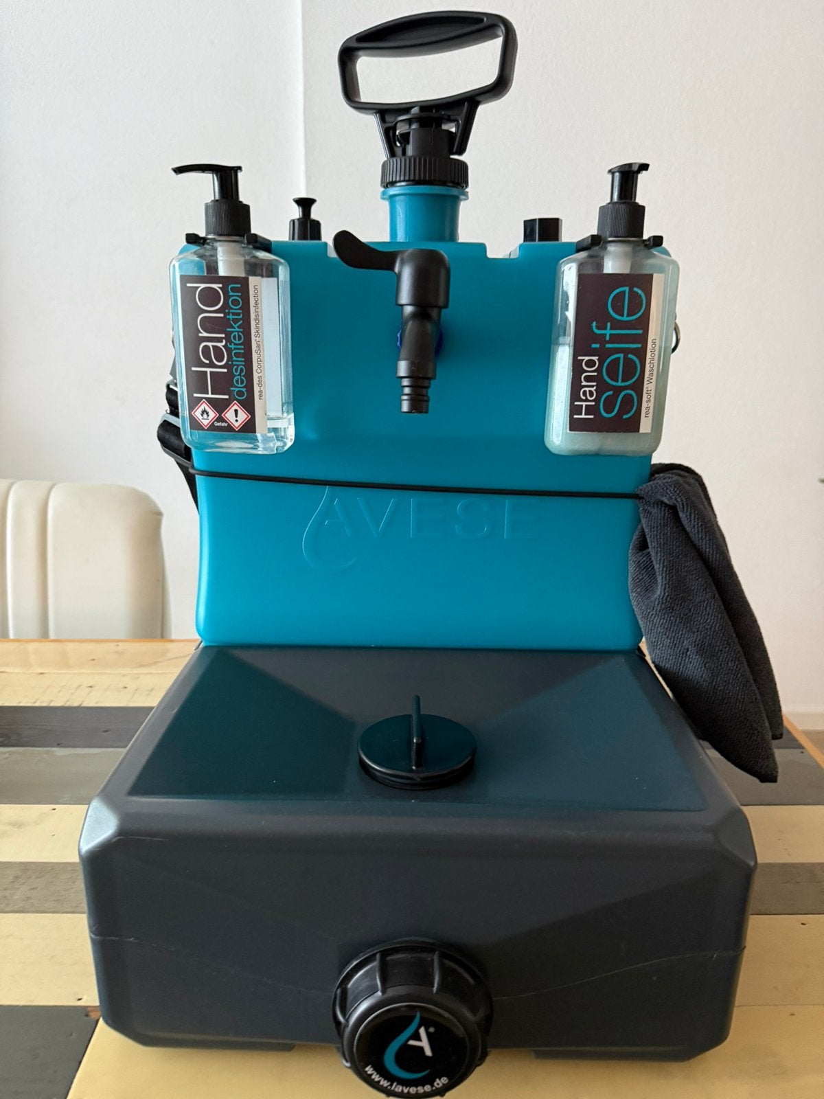 Lavese wasbak/ handwasstation/camping/ camper, Ophalen of Verzenden, Zo goed als nieuw