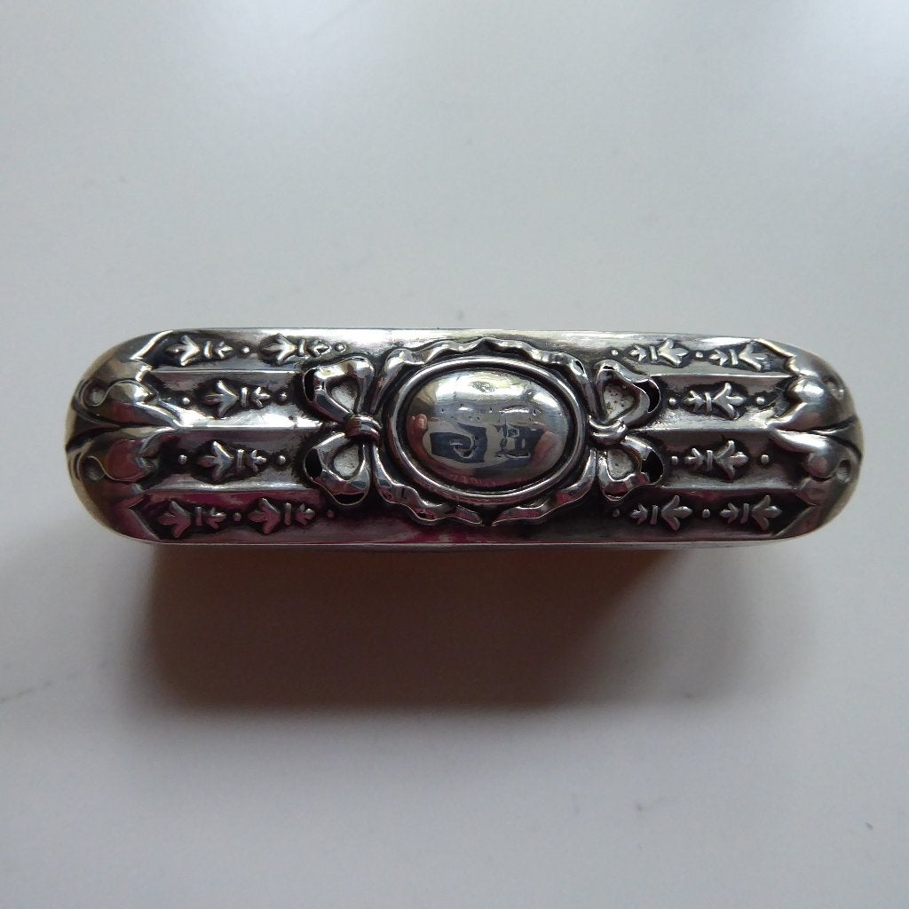 zilveren snorrenborsteltje, Antiek en Kunst, Ophalen of Verzenden, Zilver