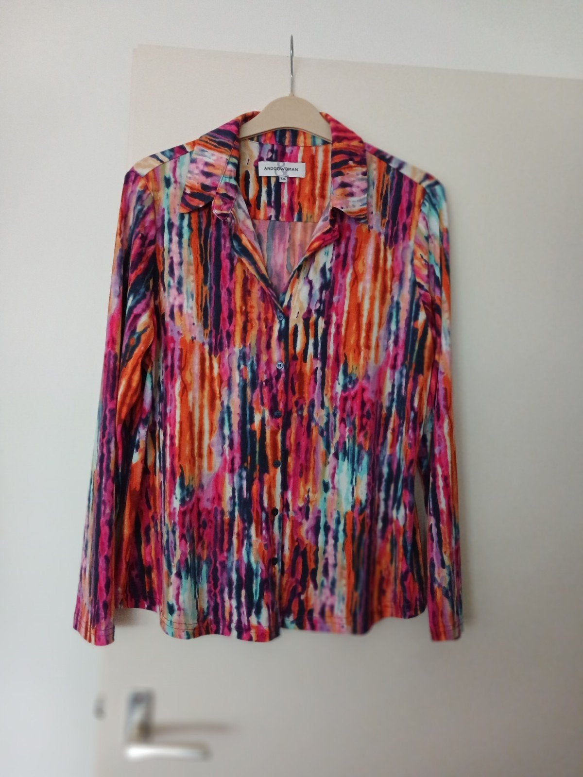 mooie blouse maat xxl travelstof, Kleding | Dames, And co woman, Verzenden, Zo goed als nieuw, Maat 46/48 (XL) of groter