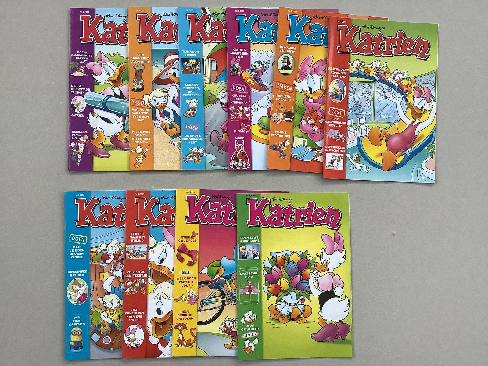 10x katrien duck strips tijdschriften, Meerdere stripboeken, Ophalen of Verzenden