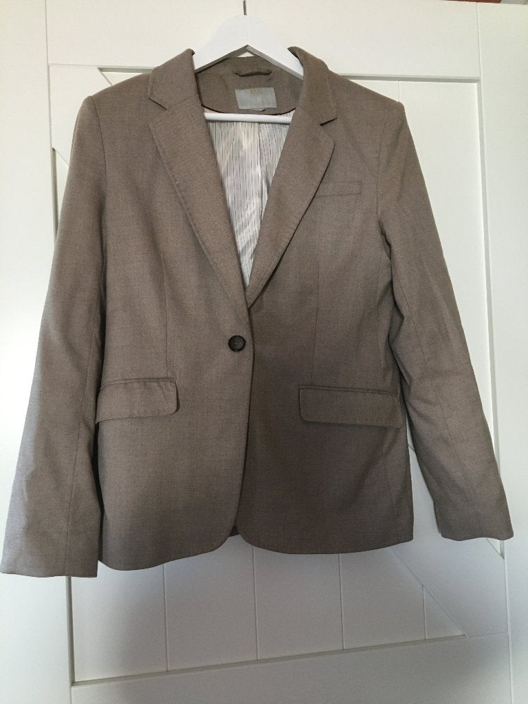 Colbert H&M, Kleding | Dames, H&M, Beige, Maat 42/44 (L), Ophalen of Verzenden
