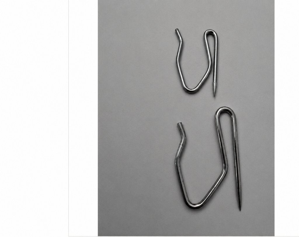 100 Metalen Gordijnspelden - Stevige Plooibandhaken(groot), Met haken, Gebruikt, Overige merken, Metaal