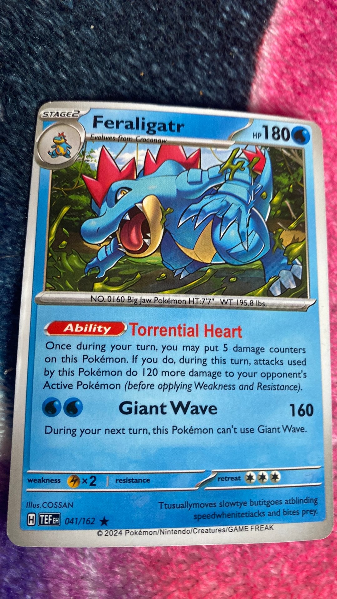 Feraligatr 041/162, Ophalen, Zo goed als nieuw