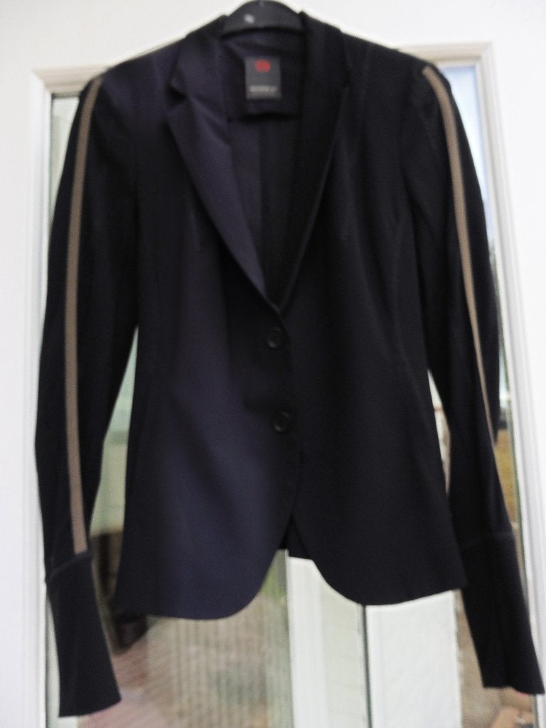 Travelstof zwart jasje blazer colbert Penn & Ink maat 38, Maat 38/40 (M), Penn & Ink, Zwart, Ophalen of Verzenden
