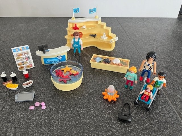 Playmobil aquarium shop 9061, Kinderen en Baby's, Gebruikt, Complete set, Overige typen, Family fun