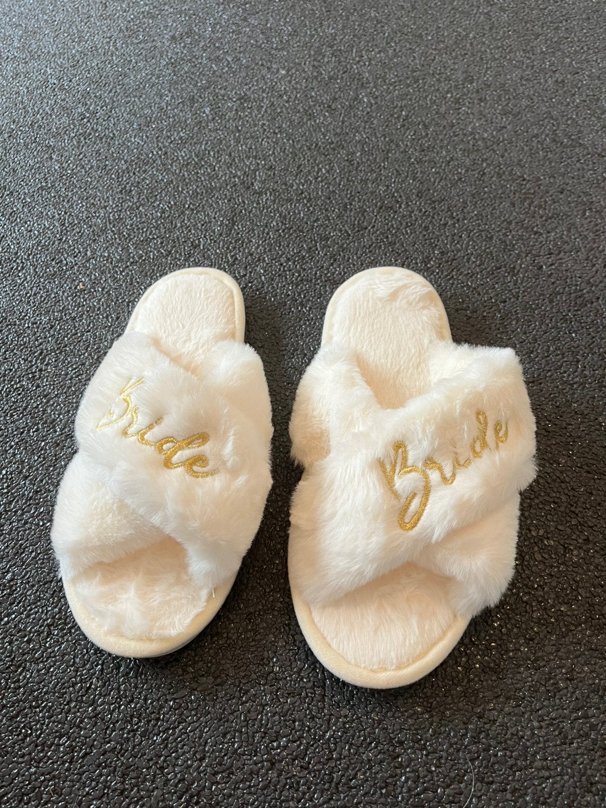Nieuw Bonten slippers met gouddraad Bride geschreven, Ophalen, Nieuw, Wit, Accessoires