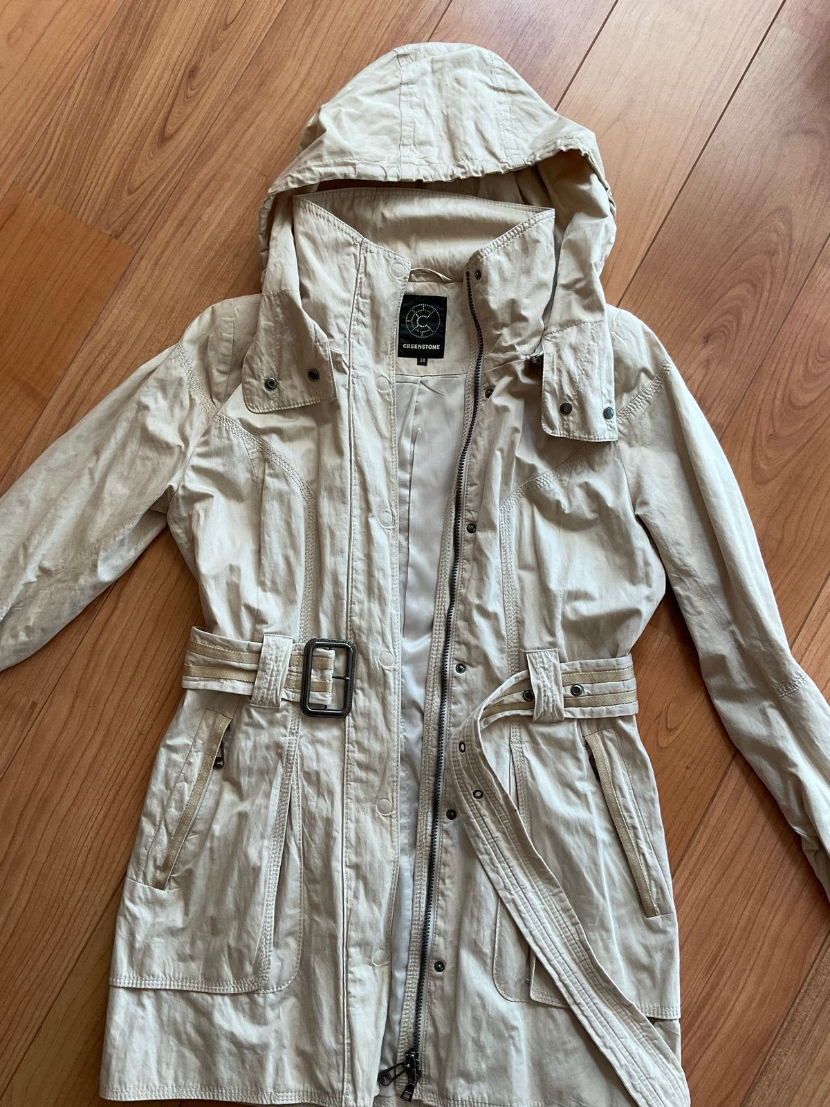 Creenstone Dames Zomerjas met Capuchon - Maat 38, Ophalen of Verzenden, Zo goed als nieuw, Maat 38/40 (M), Beige