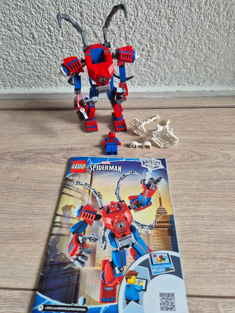 Lego Spiderman Marvel 76146 Spider-Man Mech, Kinderen en Baby's, Speelgoed | Duplo en Lego, Compleet, Gebruikt, Marvel, Lego