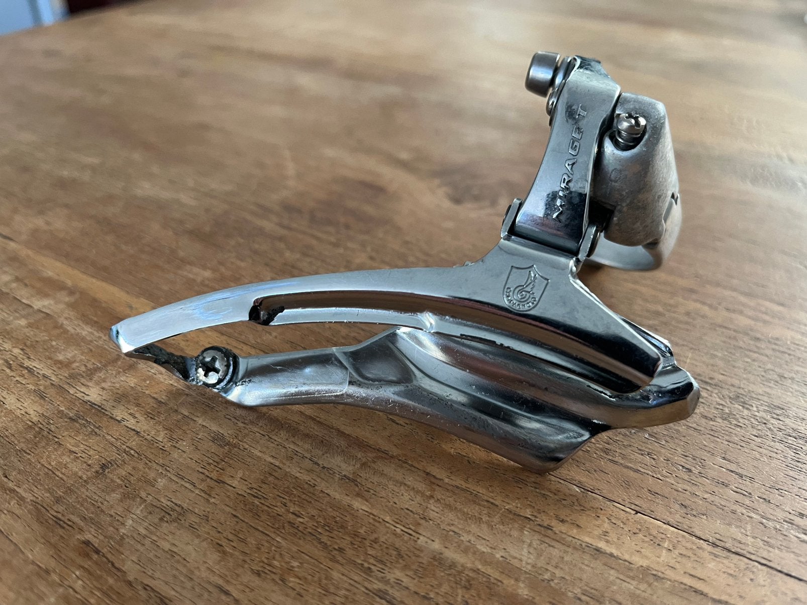 Campagnolo Mirage voor derailleur 9sp triple klemb 32 gebr., Fietsen en Brommers, Ophalen of Verzenden, Zo goed als nieuw