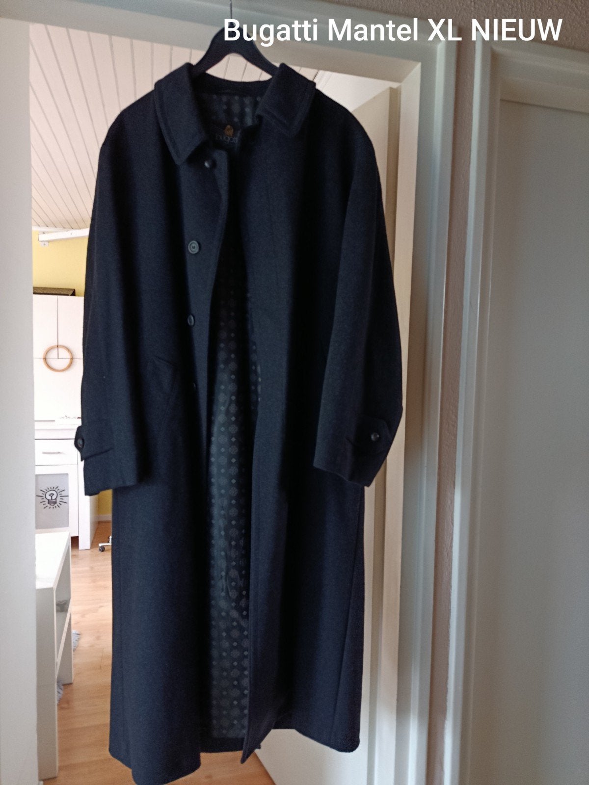 Bugatti mantel XL NIEUW, Kleding | Heren, Jassen | Winter, Bugatti, Zwart, Ophalen of Verzenden, Maat 56/58 (XL)