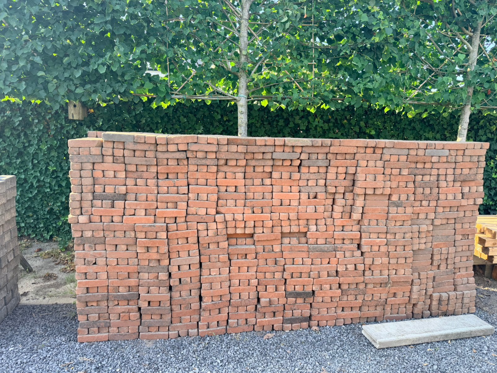 Mooie partij (+|- 50m2)  oude gebakken kleiklinkers, Tuin en Terras, Ophalen, Zo goed als nieuw, Keramiek, Klinkers