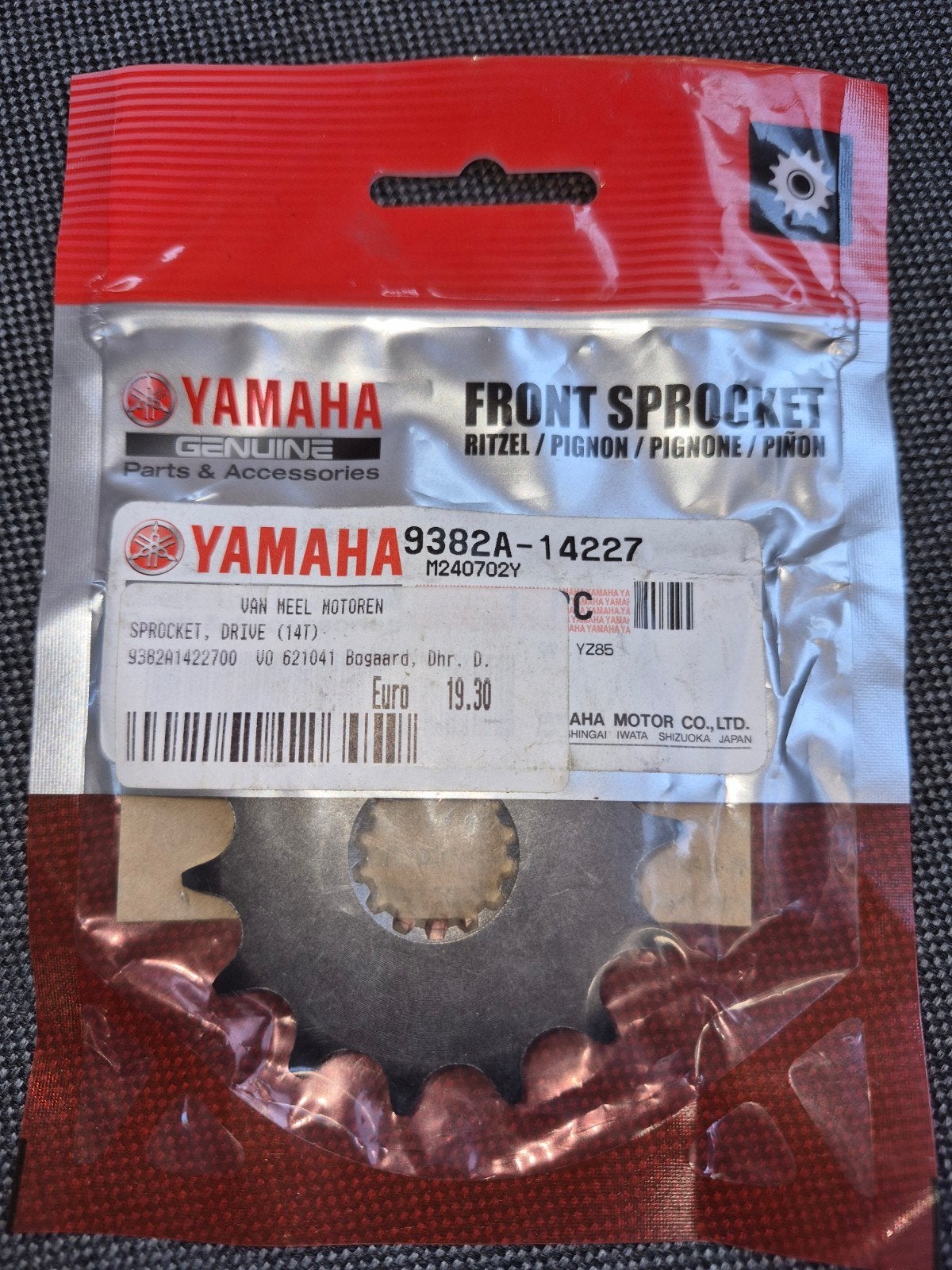 Voortandwiel 14 tanden Yamaha YZ85 2024 - Nieuw (8 stuks), Ophalen of Verzenden